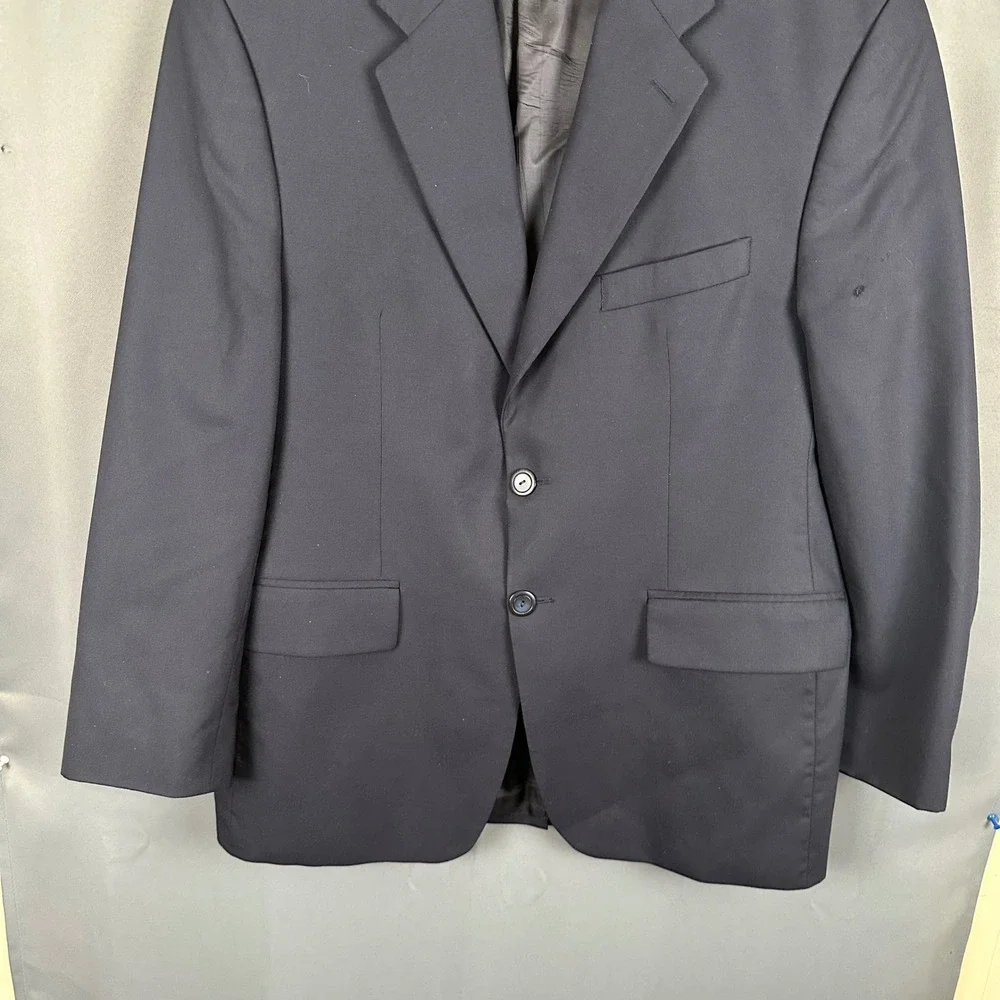 Polo University Ralph Lauren Mens 40S Navy Blue 2 Button Blazer Sport Coat